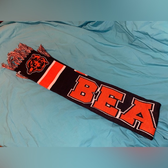 AWESOME Chicago Bears NFL Winter Scarf 47 Brand Forty Seven - Picture 3 of 10